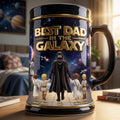 Personalized Beer Stein Best Dad in the Galaxy Custom Gift Beer Stein GradoCreations