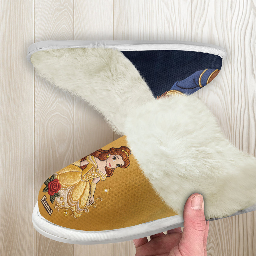 Personalized Fairy Tale Slippers Custom Name Gift for Couple Slippers GradoCreations
