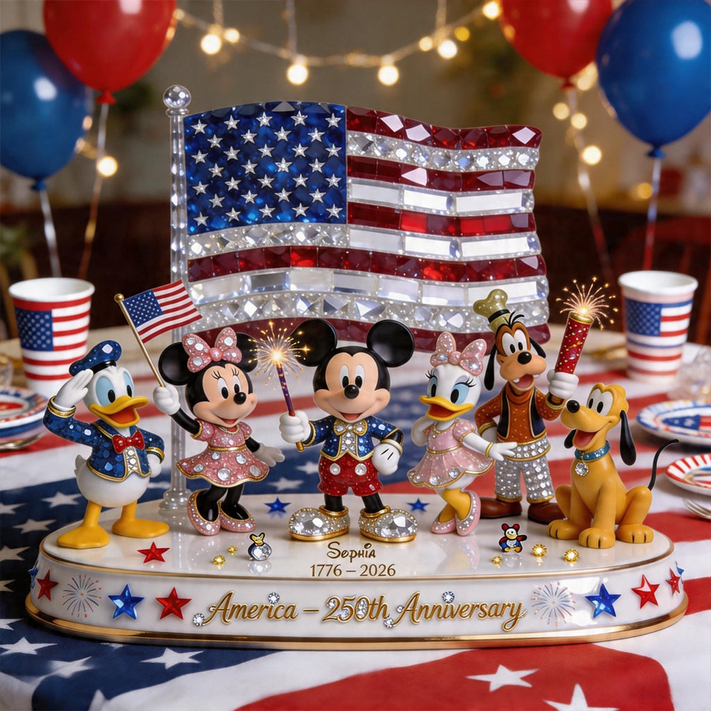 Personalized USA 250th Anniversary Acrylic Plaque Custom Name Gift Custom Shaped Acrylic Plaque GradoCreations