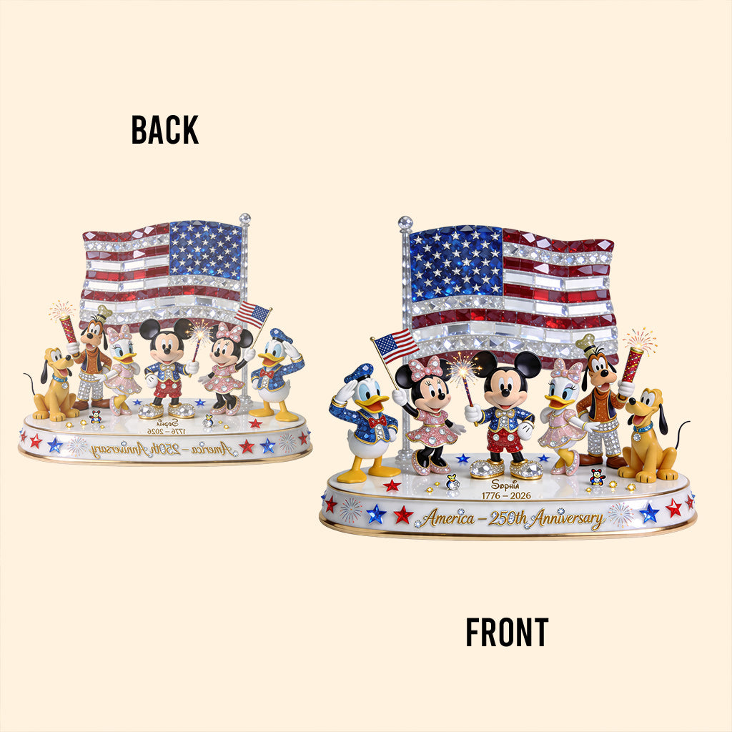 Personalized USA 250th Anniversary Acrylic Plaque Custom Name Gift Custom Shaped Acrylic Plaque GradoCreations