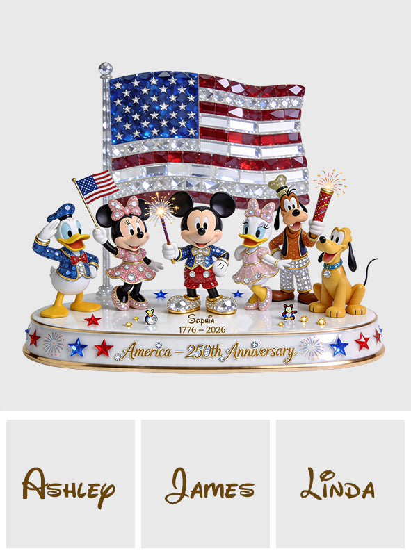 Personalized USA 250th Anniversary Acrylic Plaque Custom Name Gift Custom Shaped Acrylic Plaque GradoCreations