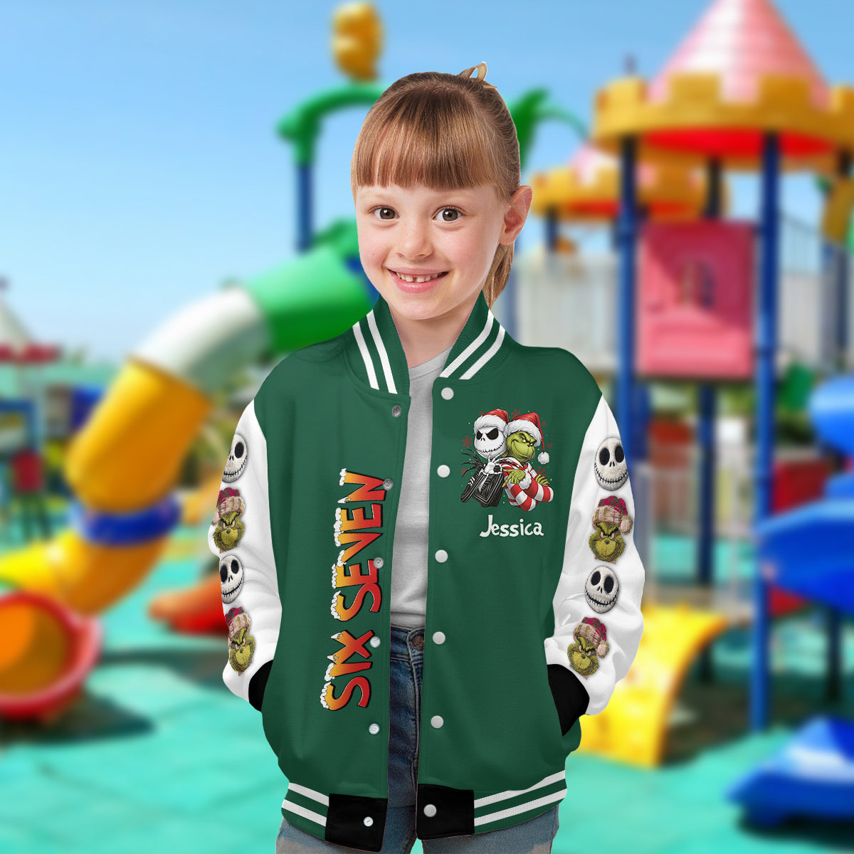 Personalized Christmas Varsity Jacket Custom Name Gift Varsity Jacket GradoCreations
