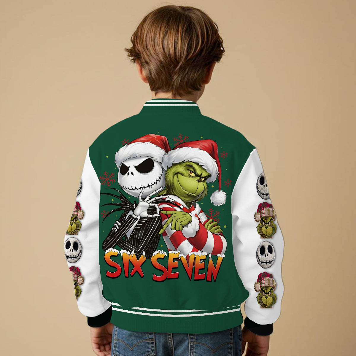 Personalized Christmas Varsity Jacket Custom Name Gift Varsity Jacket GradoCreations