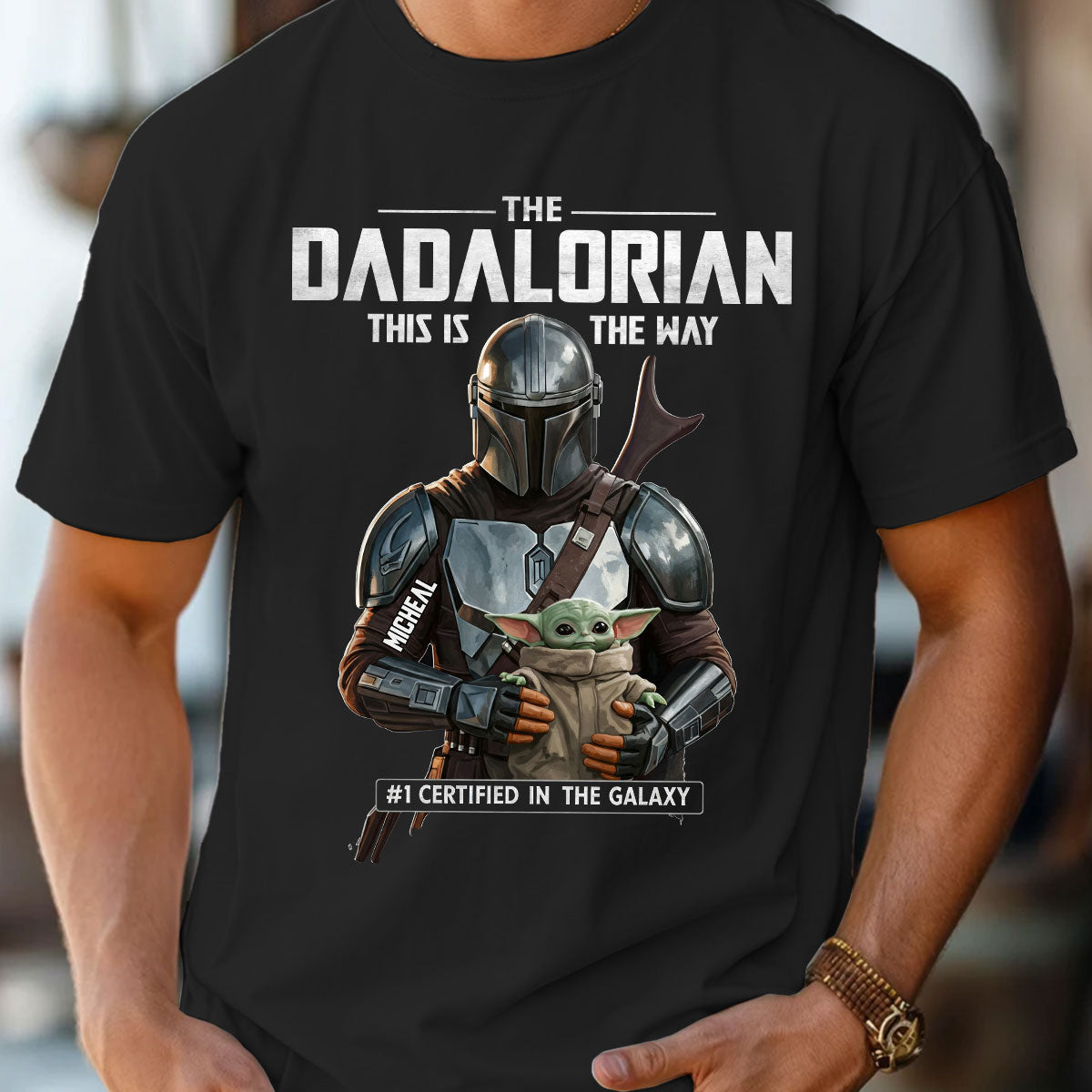 Personalized Dadalorian This Is The Way T-shirt & Hoodie Gift for Dad T-shirt & Hoodie GradoCreations