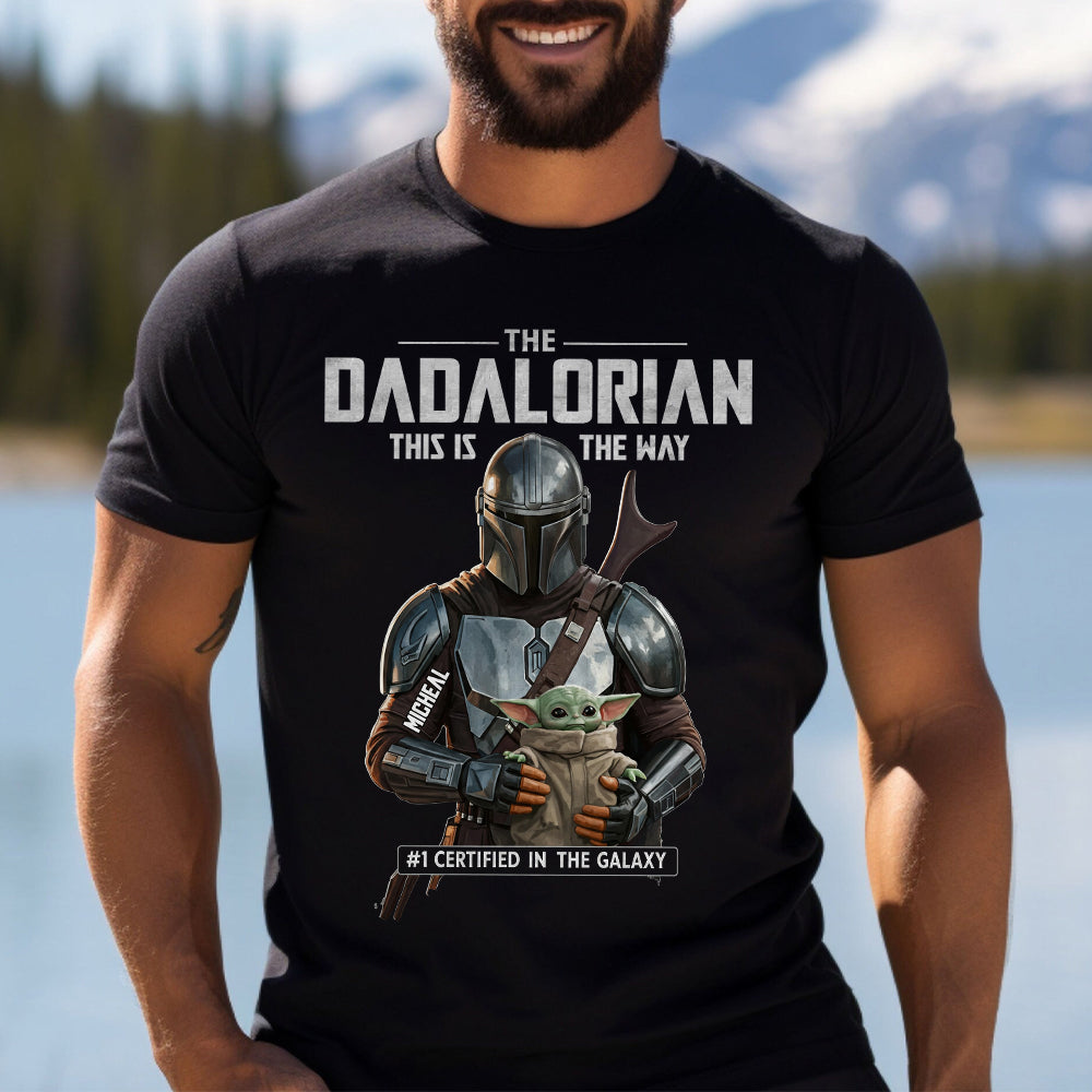 Personalized Dadalorian This Is The Way T-shirt & Hoodie Gift for Dad T-shirt & Hoodie GradoCreations