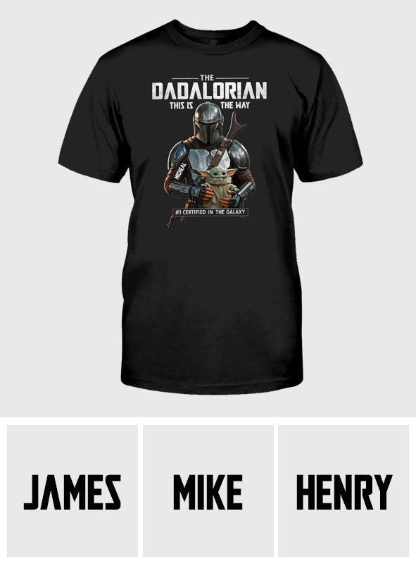 Personalized Dadalorian This Is The Way T-shirt & Hoodie Gift for Dad T-shirt & Hoodie GradoCreations