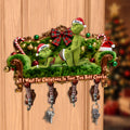 Personalized Christmas Key Rack Custom Shape Gift Idea for Family Custom Shaped Key Rack GradoCreations