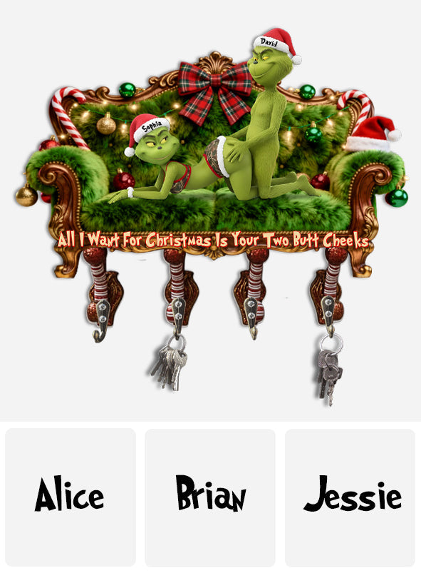 Personalized Christmas Key Rack Custom Shape Gift Idea for Family Custom Shaped Key Rack GradoCreations