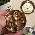 Personalized Pocket Watch Custom Engraved Gift for Dad Pocket Watch GradoCreations