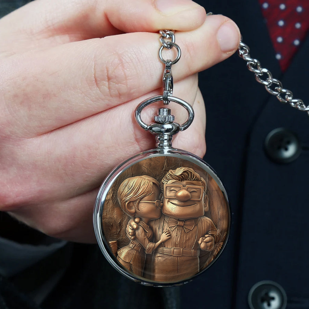 Personalized Pocket Watch Custom Engraved Gift for Dad Pocket Watch GradoCreations