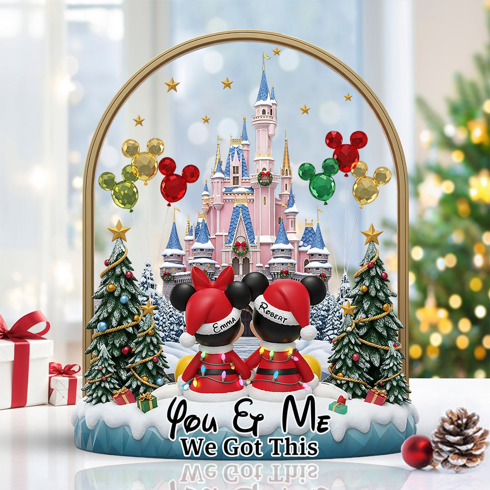 Personalized Mouse Acrylic Plaque Custom Name Gift for Couples Custom Shaped Acrylic Plaque GradoCreations