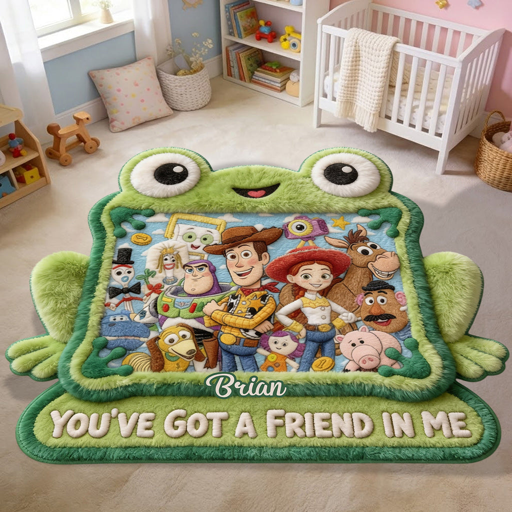 Personalized Kids Non-Slip Tufted Rug with Friends Design | Custom Name Gift Non-Slip Tufted Rug GradoCreations