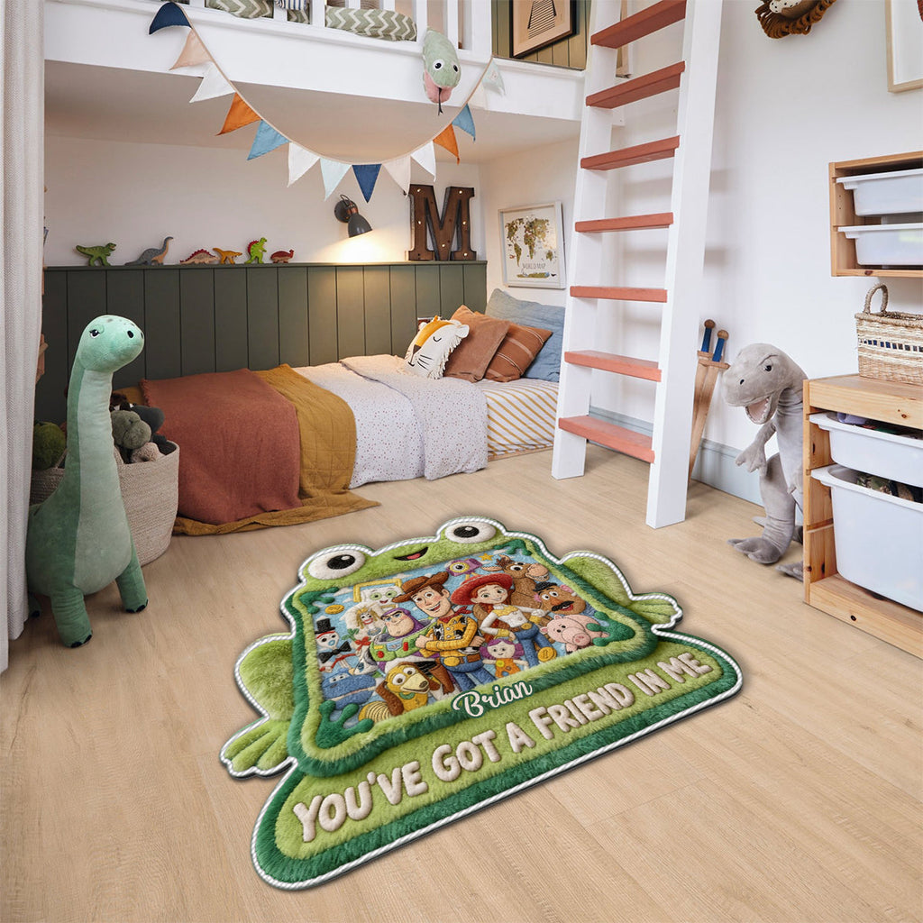 Personalized Kids Non-Slip Tufted Rug with Friends Design | Custom Name Gift Non-Slip Tufted Rug GradoCreations