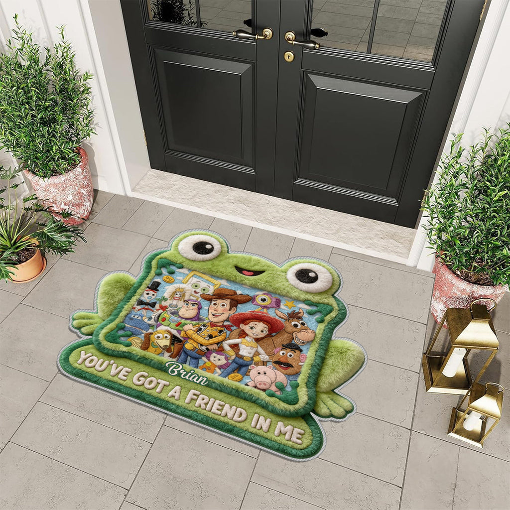 Personalized Kids Non-Slip Tufted Rug with Friends Design | Custom Name Gift Non-Slip Tufted Rug GradoCreations