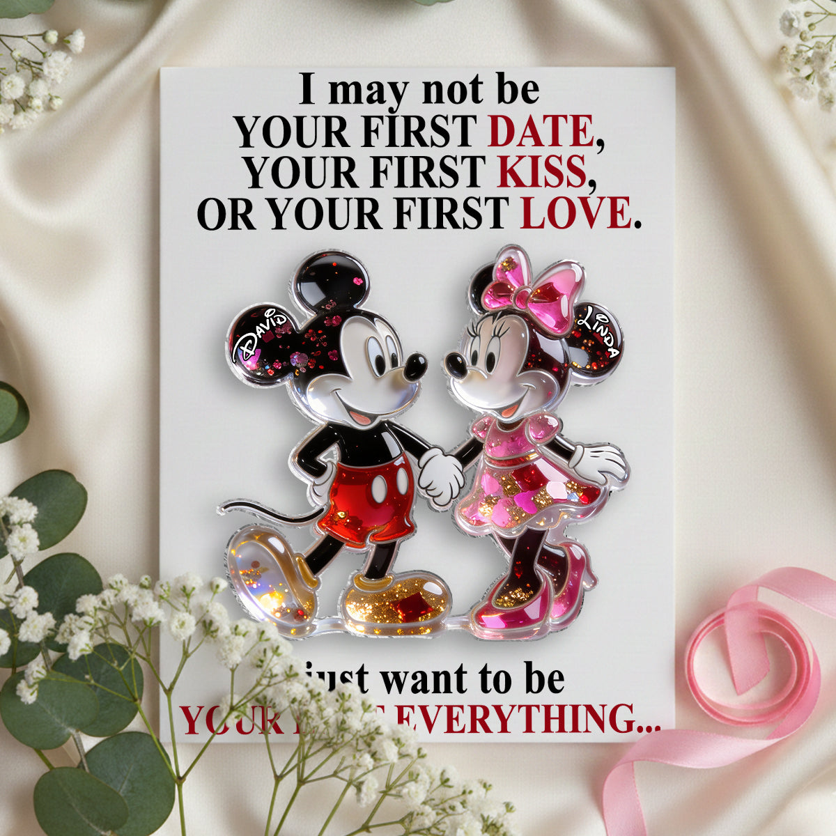 Personalized Pocket Hug Card Acrylic Plaque Love Gift Pocket Hug Card GradoCreations