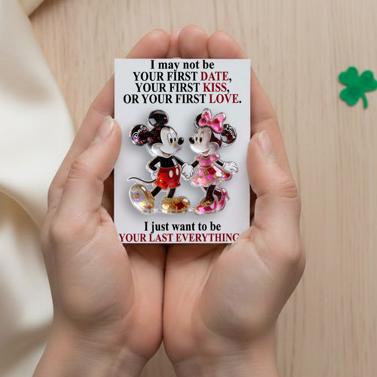 Personalized Pocket Hug Card Acrylic Plaque Love Gift Pocket Hug Card GradoCreations