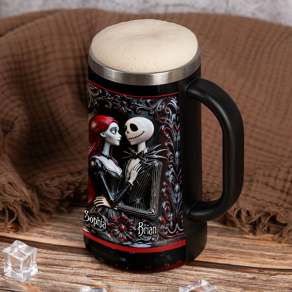 Personalized Nightmare Beer Stein with Custom Names Gift for Couple Beer Stein GradoCreations
