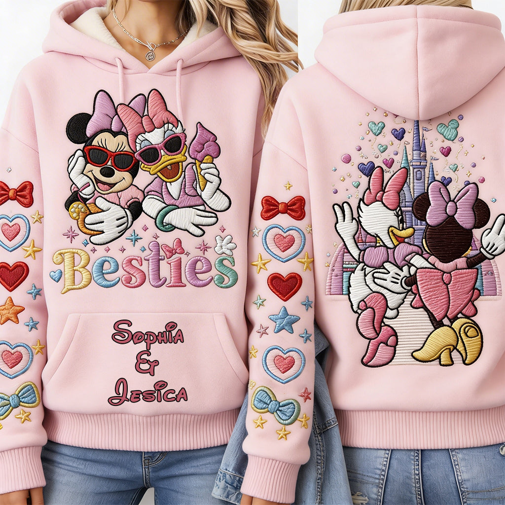 Personalized Besties Forever All Over Print Shirt for Friends All Over Shirt GradoCreations