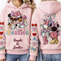 Personalized Besties Forever All Over Print Shirt for Friends All Over Shirt GradoCreations