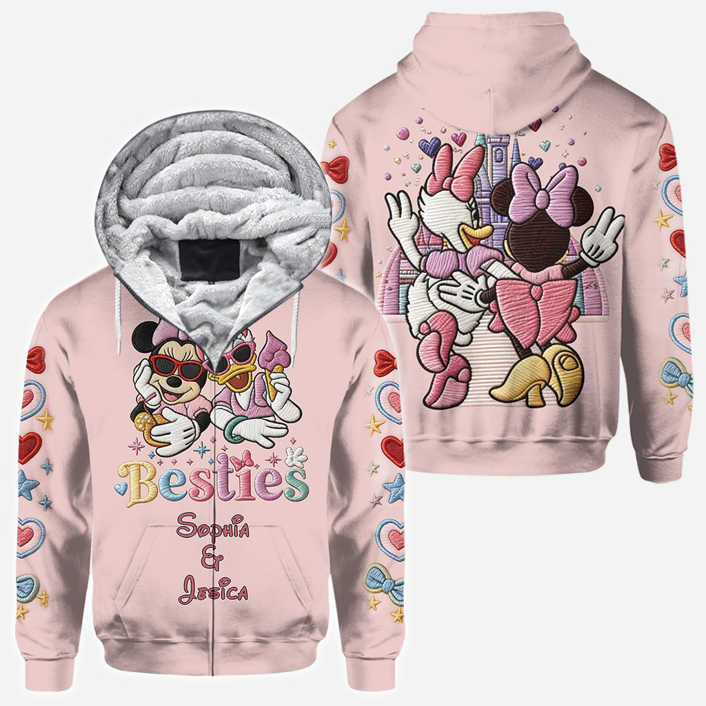 Personalized Besties Forever All Over Print Shirt for Friends All Over Shirt GradoCreations