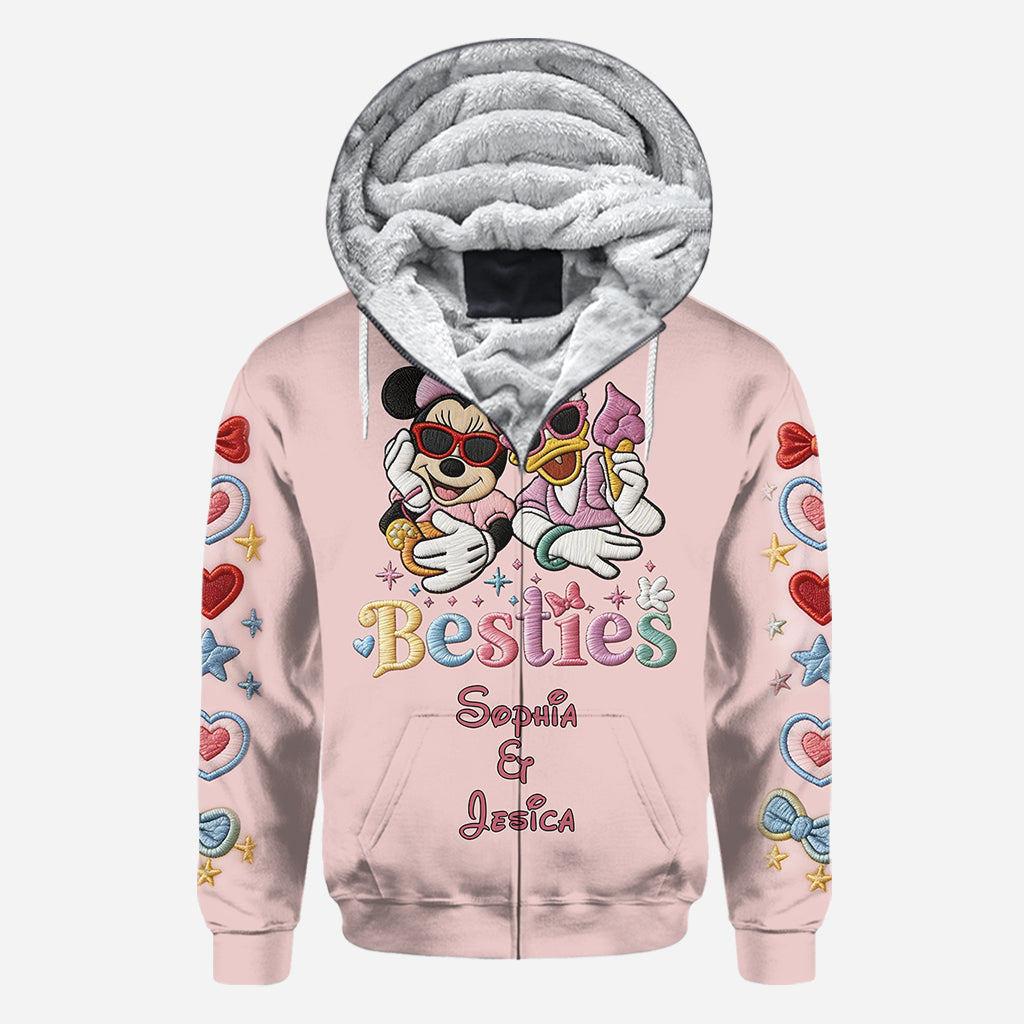 Personalized Besties Forever All Over Print Shirt for Friends All Over Shirt GradoCreations