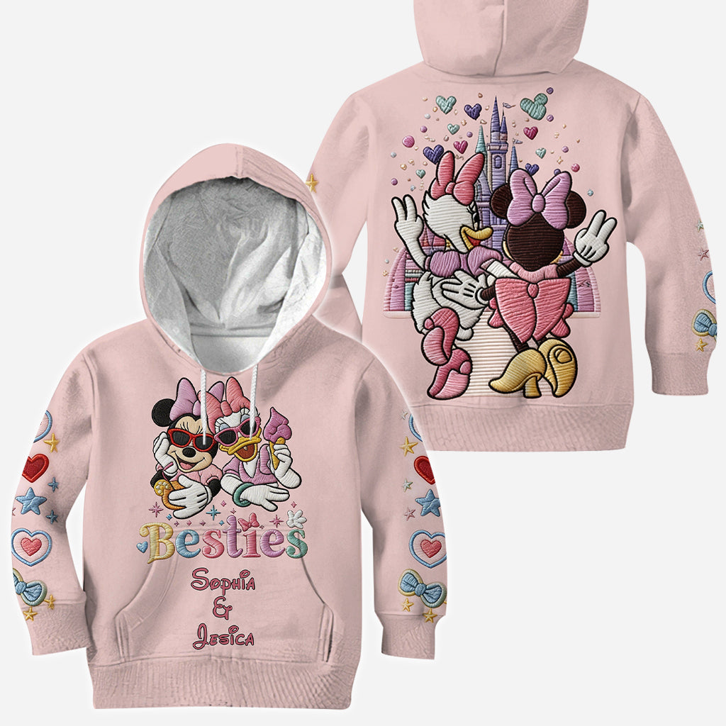 Personalized Besties Forever All Over Print Shirt for Friends All Over Shirt GradoCreations
