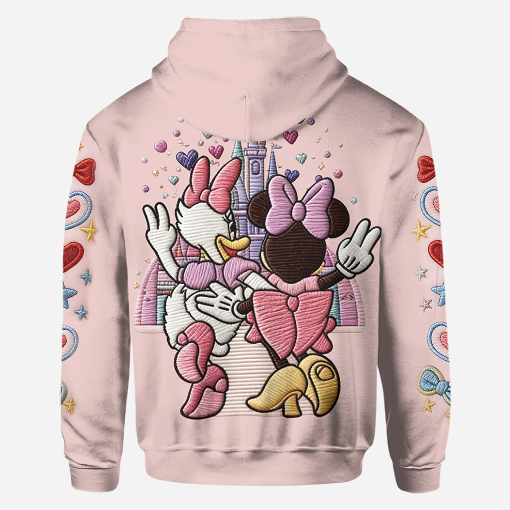 Personalized Besties Forever All Over Print Shirt for Friends All Over Shirt GradoCreations