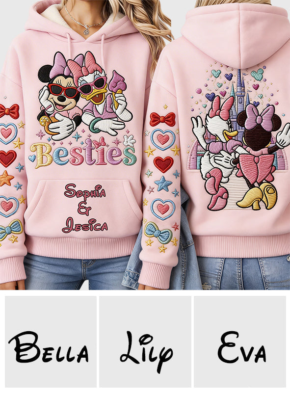 Personalized Besties Forever All Over Print Shirt for Friends All Over Shirt GradoCreations
