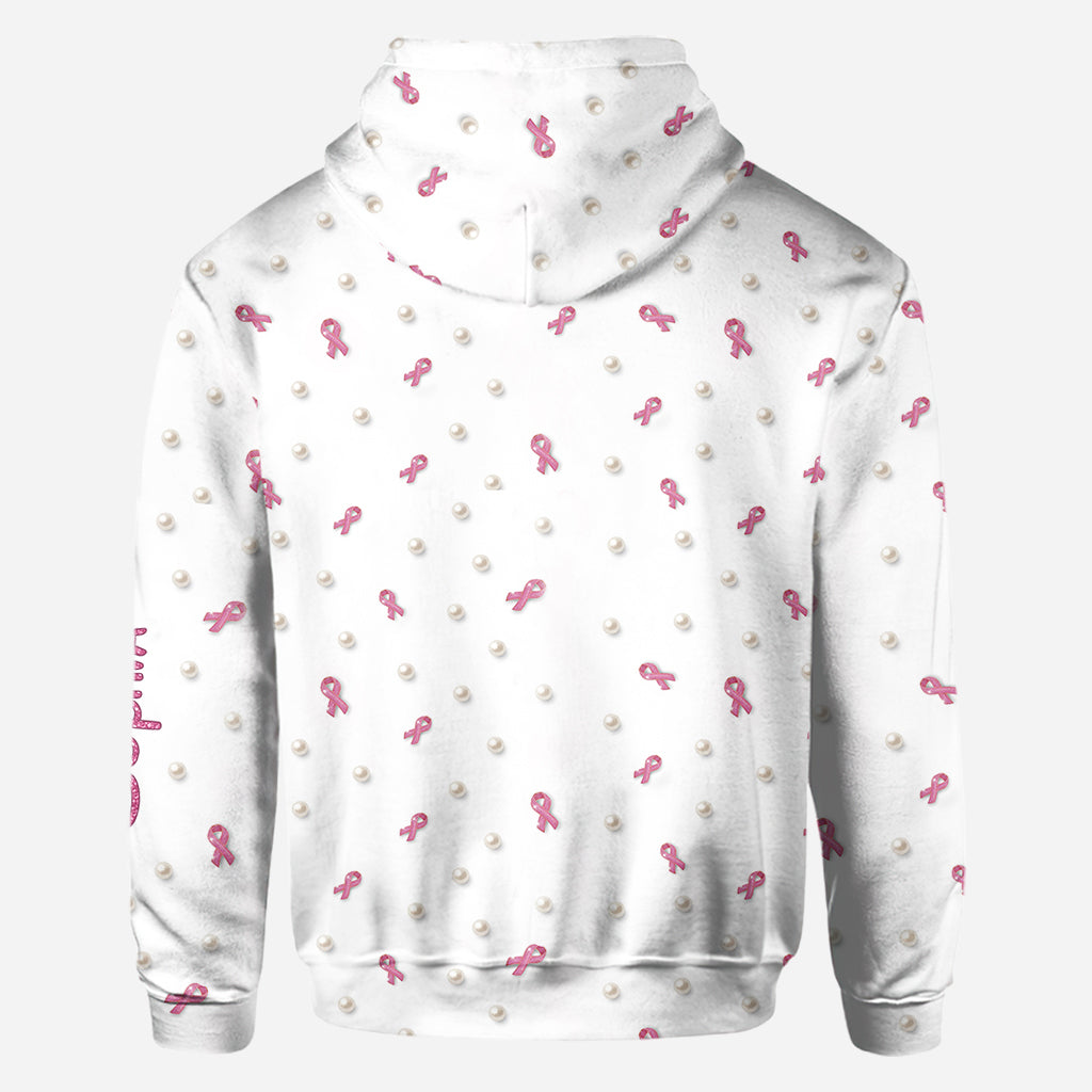 Personalized Breast Cancer Awareness Shirt with Cartoon Mouse for Women All Over Shirt GradoCreations