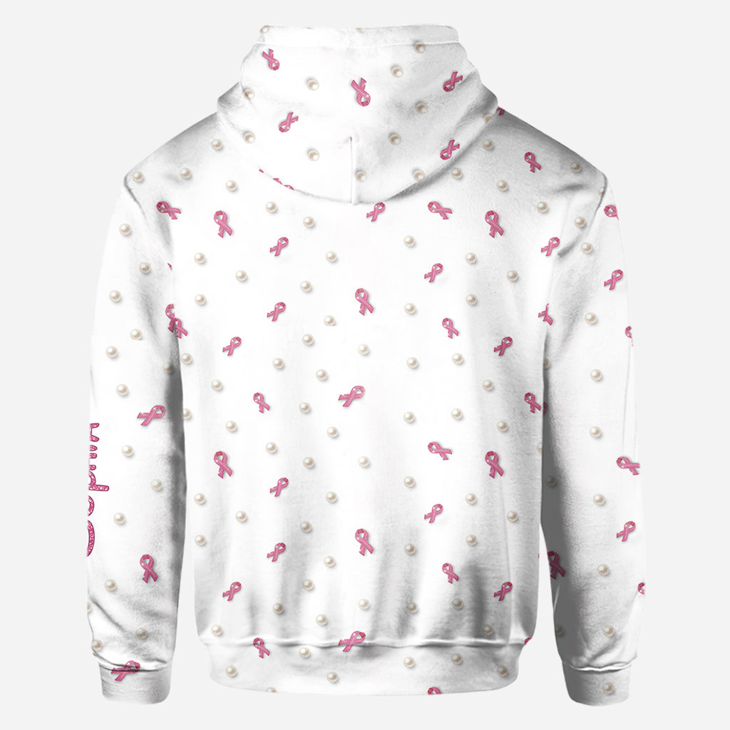 Personalized Breast Cancer Awareness Shirt with Cartoon Mouse for Women All Over Shirt GradoCreations