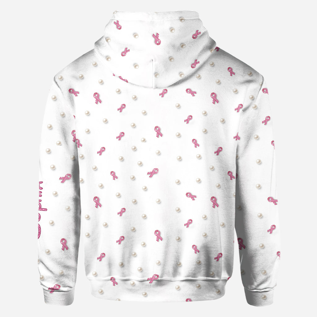 Personalized Breast Cancer Awareness Shirt with Cartoon Mouse for Women All Over Shirt GradoCreations