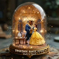Custom Shaped Beauty And The Beast Acrylic Plaque Gift for Couples Custom Shaped Acrylic Plaque GradoCreations