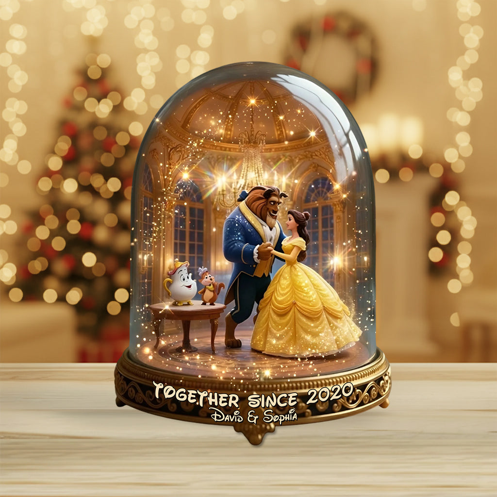 Custom Shaped Beauty And The Beast Acrylic Plaque Gift for Couples Custom Shaped Acrylic Plaque GradoCreations