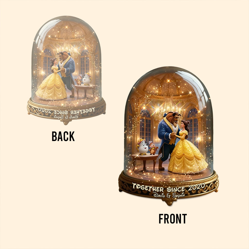 Custom Shaped Beauty And The Beast Acrylic Plaque Gift for Couples Custom Shaped Acrylic Plaque GradoCreations