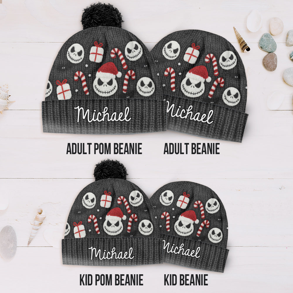 Personalized Nightmare Beanie Hat Custom Name Gift for Kids Beanie Hat GradoCreations