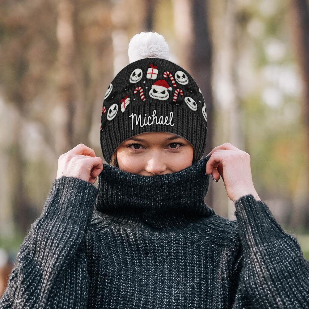 Personalized Nightmare Beanie Hat Custom Name Gift for Kids Beanie Hat GradoCreations