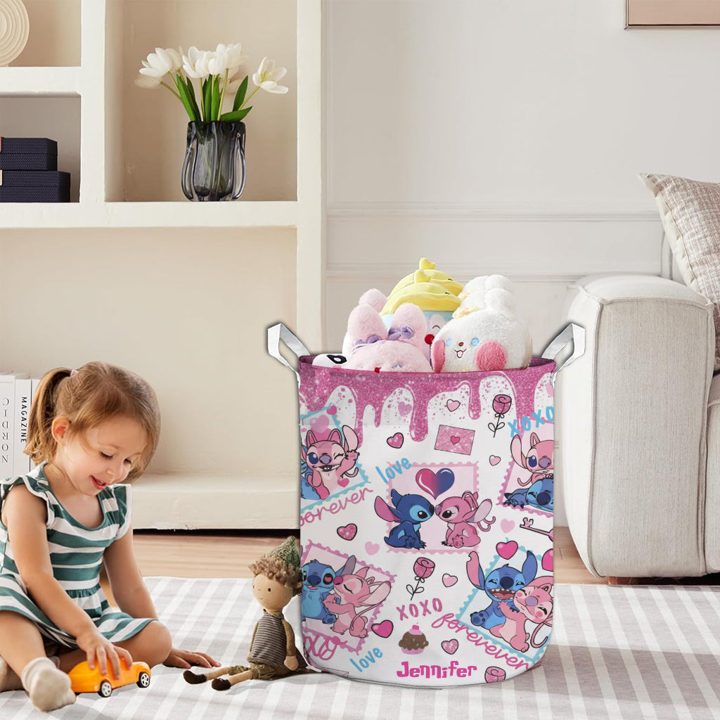 Personalized Ohana Storage Basket Custom Name Laundry Organizer Laundry Basket GradoCreations
