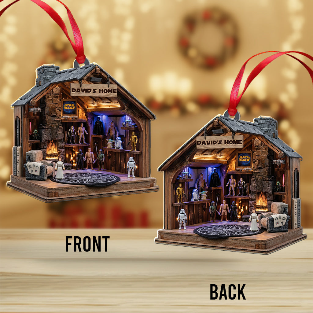 Personalized Star Wars Geek Cave Cabin Ornament - Unique Gift for Christmas Ornament GradoCreations