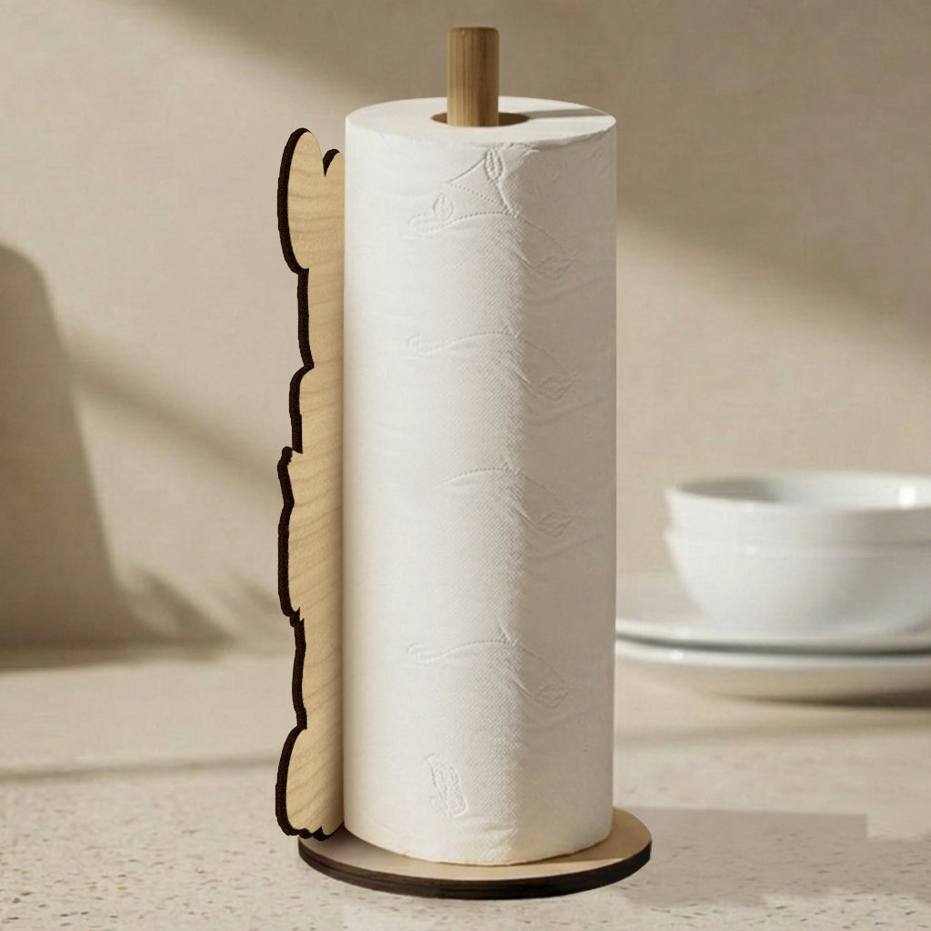 Personalized Cartoon Mouse Paper Towel Stand Gift for Kitchen Paper Towel Stand GradoCreations