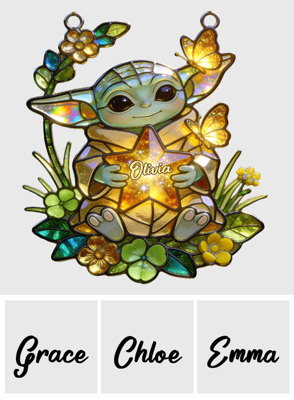 Personalized Acrylic Suncatcher Ornament with Custom Name Gift for Baby Window Hanging Suncatcher Ornament GradoCreations