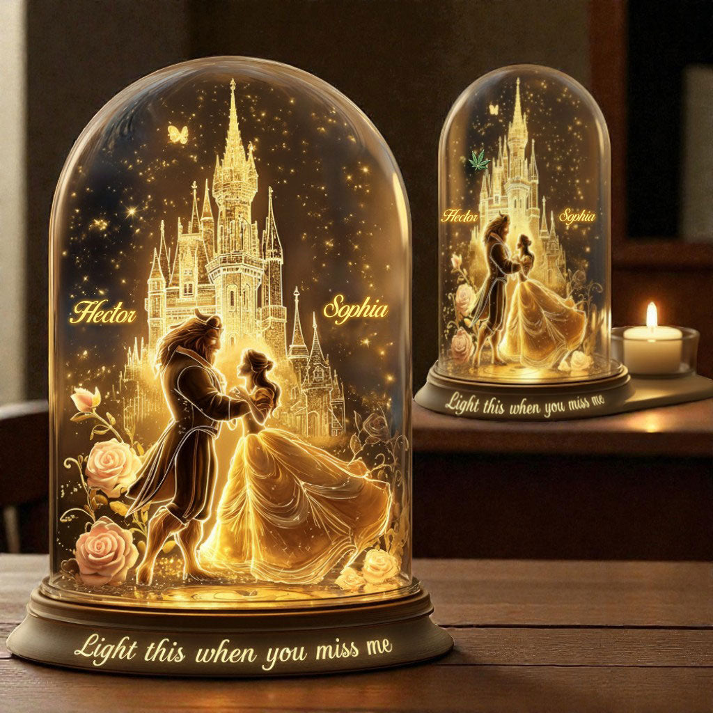 Personalized Beauty and the Beast Candle Holder Sign for Home Decor Candle Holder Sign GradoCreations