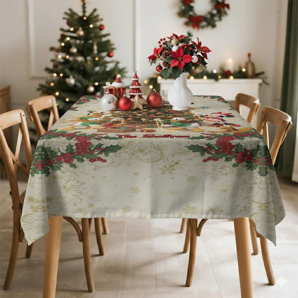 Personalized Mouse Tablecloth Cover for Family Gatherings Table Cloth Cover GradoCreations