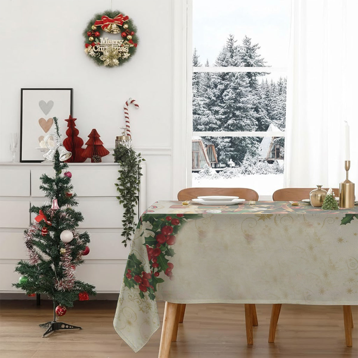 Personalized Mouse Tablecloth Cover for Family Gatherings Table Cloth Cover GradoCreations