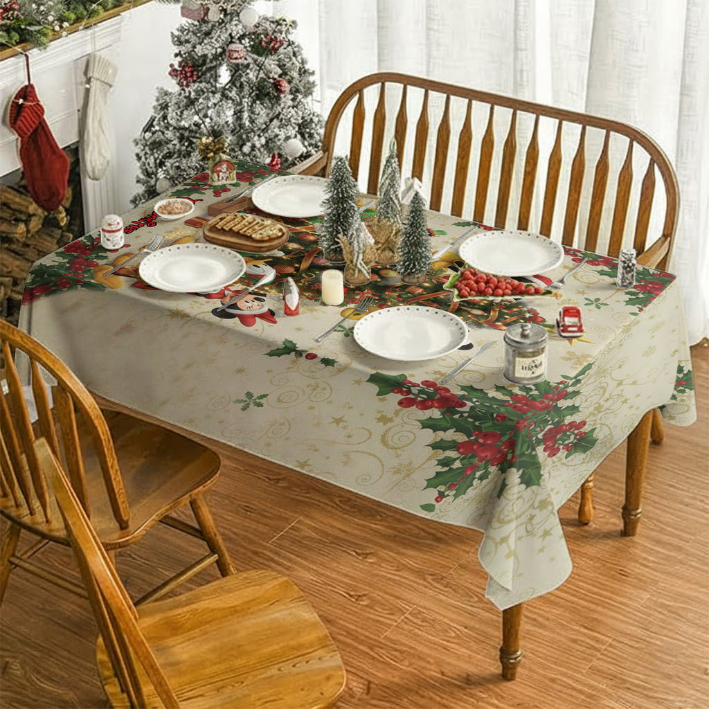 Personalized Mouse Tablecloth Cover for Family Gatherings Table Cloth Cover GradoCreations