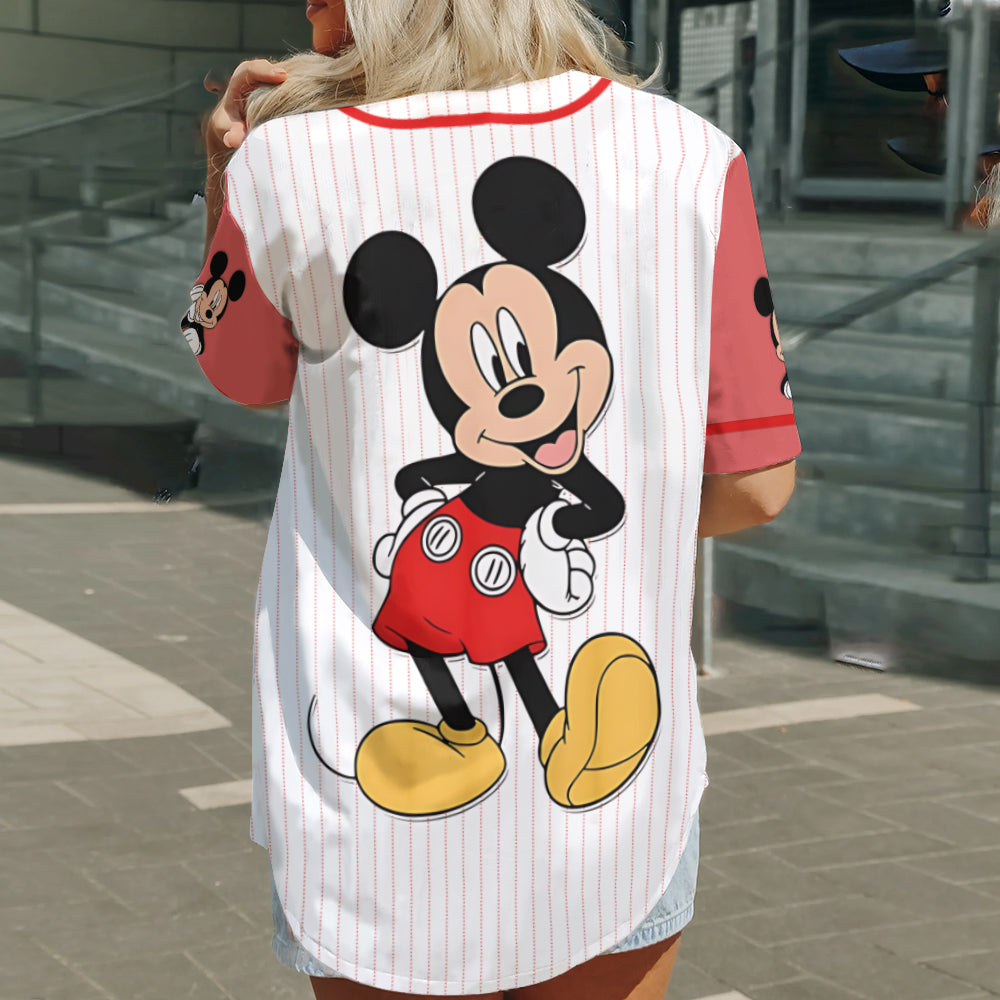 Personalized Mickey Mouse Baseball Jersey Custom Name Gift Baseball Jersey GradoCreations