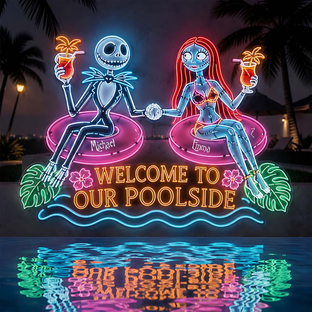 Personalized Neon LED Light Sign for Poolside Decor Neon LED Light Sign GradoCreations