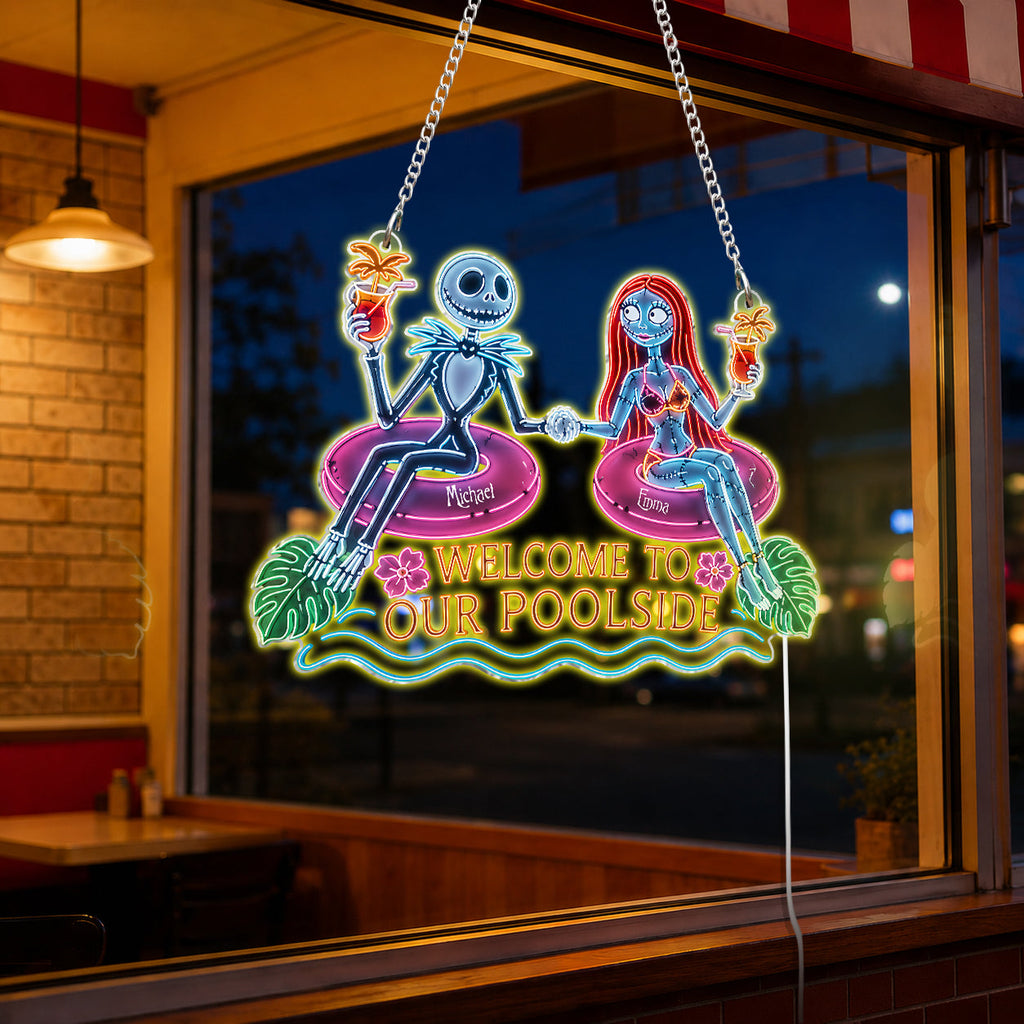 Personalized Neon LED Light Sign for Poolside Decor Neon LED Light Sign GradoCreations
