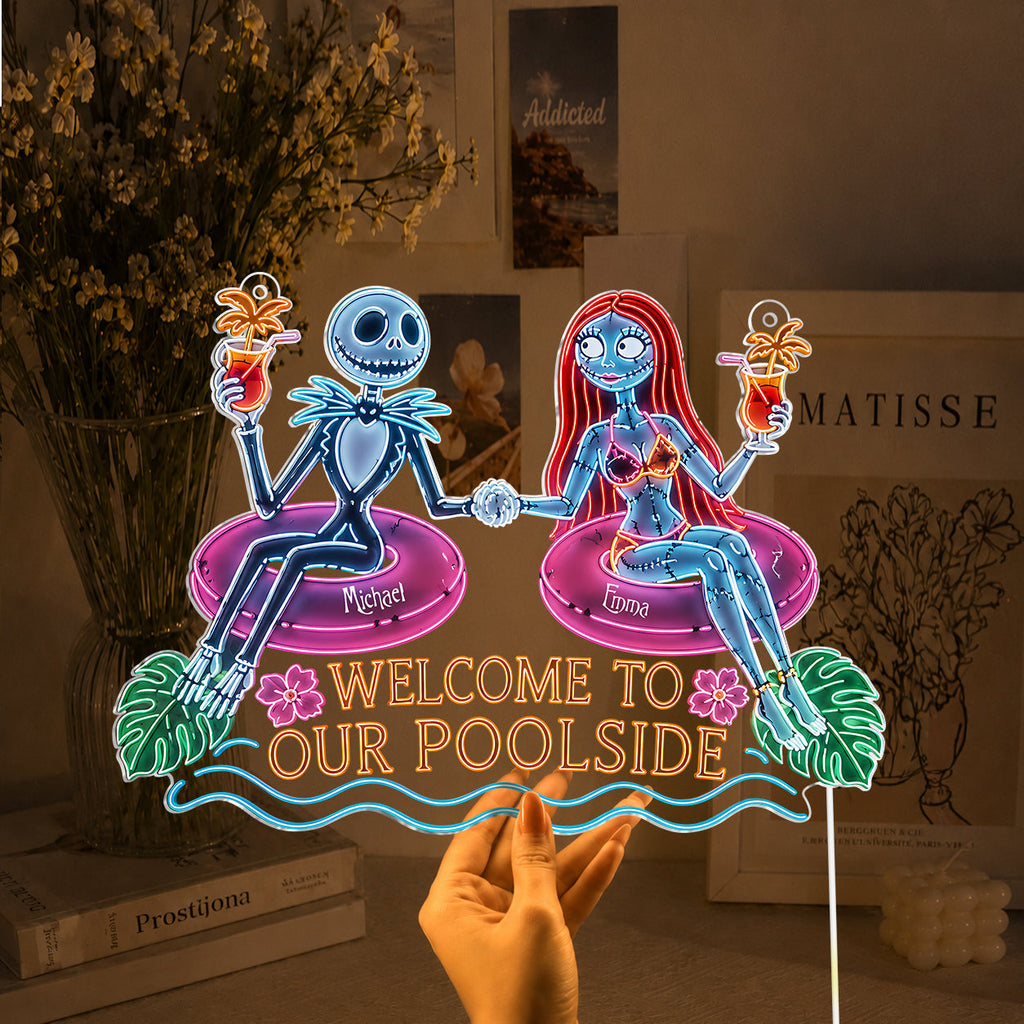 Personalized Neon LED Light Sign for Poolside Decor Neon LED Light Sign GradoCreations