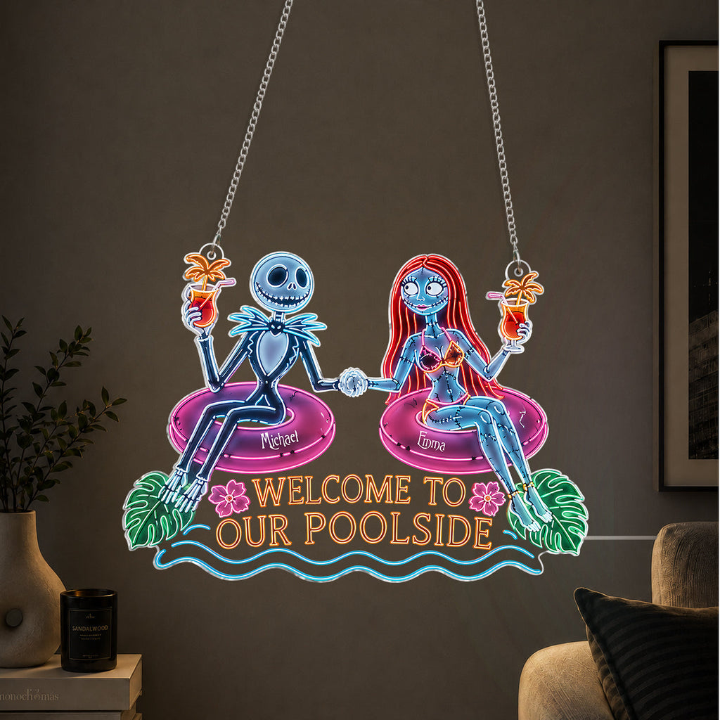 Personalized Neon LED Light Sign for Poolside Decor Neon LED Light Sign GradoCreations
