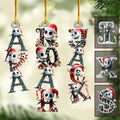 Personalized Nightmare Transparent Ornament Custom Name Gift for Christmas One-sided Ornament GradoCreations
